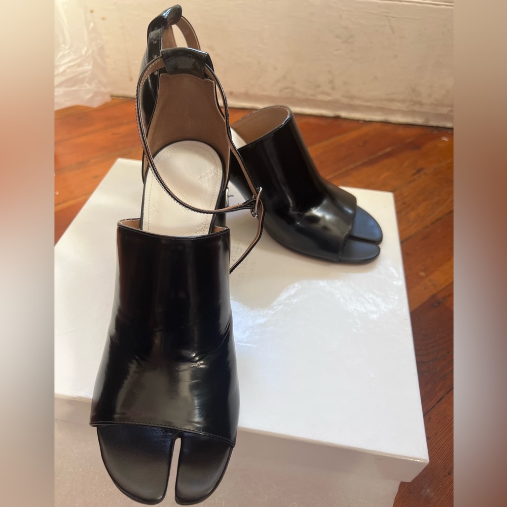 Maison Martin Margiela Black Heeled Sandals Size 40